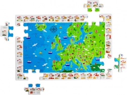 Bigjigs Toys drvene podne puzzle karta Europe – 48 dijelova