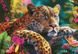 Puzzle CHERRY PAZZI Ležeći leopard 500 dijelova
