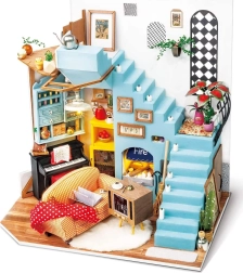 rolife minijaturna kućica dnevni kutak – diy set s led rasvjetom