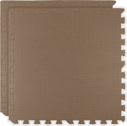 Meka pjenasta podloga HUMBI 120 × 60 cm, vodootporne velike pjenaste puzzle, tamno bež cappuccino, 2 kom
