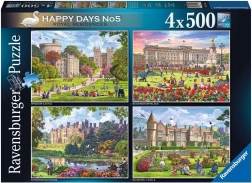 Ravensburger puzzle Kraljevske rezidencije Velike Britanije 4x500 komada