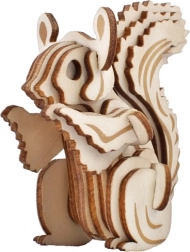 Woodcraft drvene 3D puzzle – vjeverica