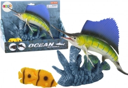 Figurica Sabljarke na Koraljnom Grebenu s Ribičicama