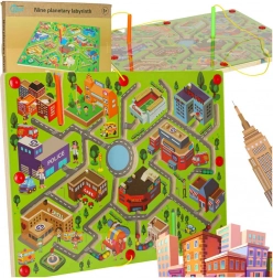 Drvena magnetska igra Labirint Veliki Grad za dva igrača