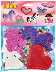 Perlice za peglanje HAMA Midi – 3000 kom i 4 podloge