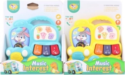 Dječje klavirko u obliku autobusa sa zvukovima životinja