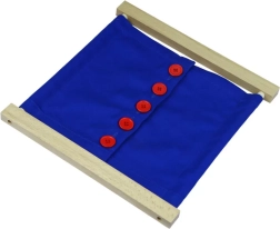 Montessori okvir za zakopčavanje s velikim gumbima