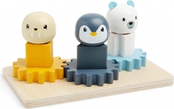 Drvena motorička ploča s arktičkim životinjama