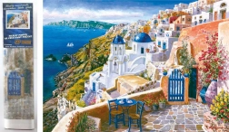 Dijamantno slikanje Santorini 30 × 40 cm