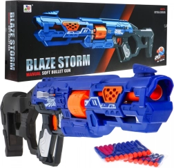Ručni dječji blaster BLAZE STORM 8+ s zatvaračem i 20 pjenastih metaka
