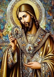Norimpex diamond painting – icon of Holy Jesus 30 × 40 cm