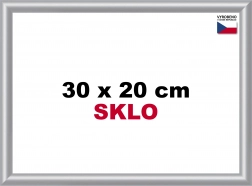 Plastični okvir 30x20cm srebrni