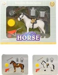 Horse with accessories