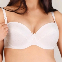 Polupodstavljena grudnjaka za dojenje New Baby Eva bijela