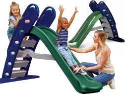 dječje tobogan Little Tikes Giant Slide Jungle 180 cm – plavo‑zelen