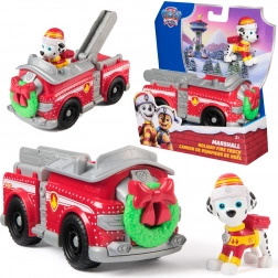 Paw Patrol božićno vatrogasno vozilo s figuricom Marshalla