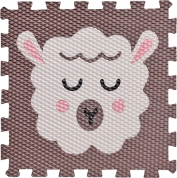 Pjenaste puzzle Janje – tamnosmeđa podloga za igru