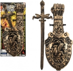 Dječji plastični mač sa štitom 48 cm