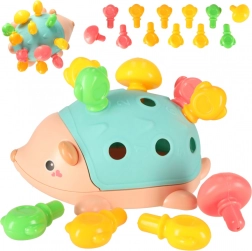 Senzorni ježić Montessori s izvadivim kolčićima – plavi