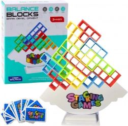 Balansirajući toranj Tetris - igra spretnosti s 48 kockica i 22 karte