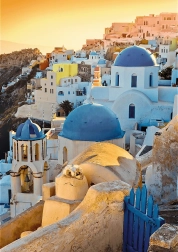 Puzzle TREFL Premium Plus Photo Odyssey: Oia, Santorini 1000 dijelova