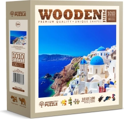 Drvene puzzle Santorini Grčka
