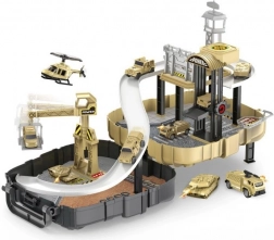 Vojna stanica s 2 autićima u ruksaku