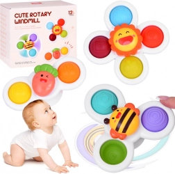 Senzoe Fidget Spinner s prijanjajućom čašicom 3 kom