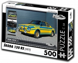 retro-auta puzzle škoda 130 rs 500 dijelova