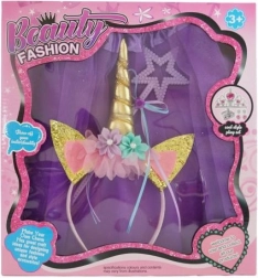 Dječji kostimski set jednorog – tutu suknjica, obruč za kosu i čarobni štapić