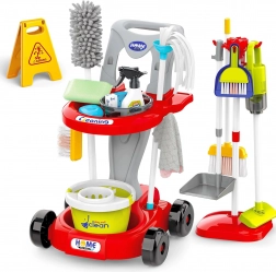 woopie dječji set za čišćenje 3u1 xxl, 29 dijelova – crveni