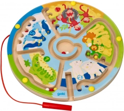 GOKI drveni magnetni labirint Zoo
