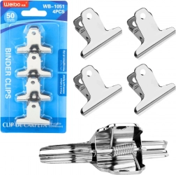 Set metalnih uredskih klipsi 50 mm - 4 kom