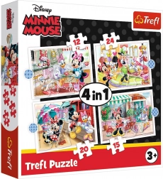 Puzzle 4u1 Minnie s prijateljima