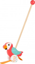 Small foot guralica papagaj Lori – drveno odgurivalo na guranje za prve korake