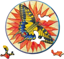 Okrugle puzzle CURIOSI Picoli Leptir 33 dijelova