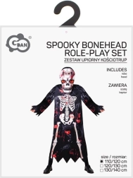 Dječji kostim kostur s maskom 110–120 cm