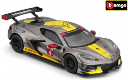 metalni model 1:43 chevrolet corvette c8.r 2020 – bburago