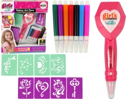 Set za privremene tetovaže s elektroničkom olovkom i šablonama