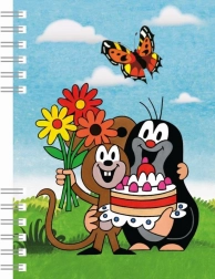 Bilježnica A6 s uvezom u obliku spirale - Krtica