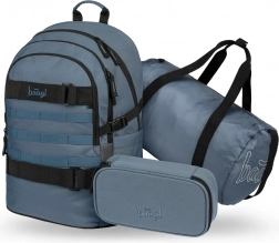 Set školskih torbi Skate Dust Blue: ruksak, pernica, sportska torba