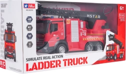 RC vatrogasno vozilo s izvlačnim ljestvama i vodenom maglom 2,4 GHz