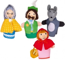 Goki set lutaka za prste Crvenkapica, 4 kom
