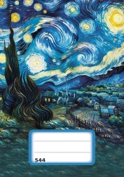 Bilježnica s linijama A5 Zvjezdana noć - 40 listova