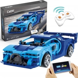 Konstrukcijski set CADA RC trkaći auto Blue Race Car Dual Mode 325 dijelova