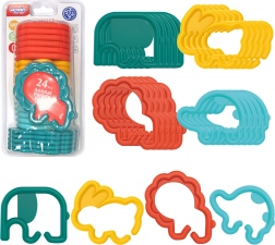 WOOPIE viseće karike za bebe – životinjice, 24 kom