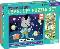 Mudpuppy Level Up! čudesna zanimanja – dječje puzzle 4u1