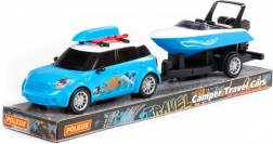 Auto Cruise s brodom na prikolici