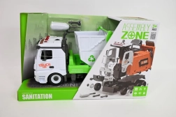 Children’s garbage truck with a screw-together container