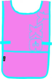 Pregača pončo Oxy Pink za kreativno stvaranje